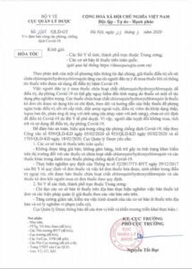 uống thuốc sốt rét ngừa Covid-19